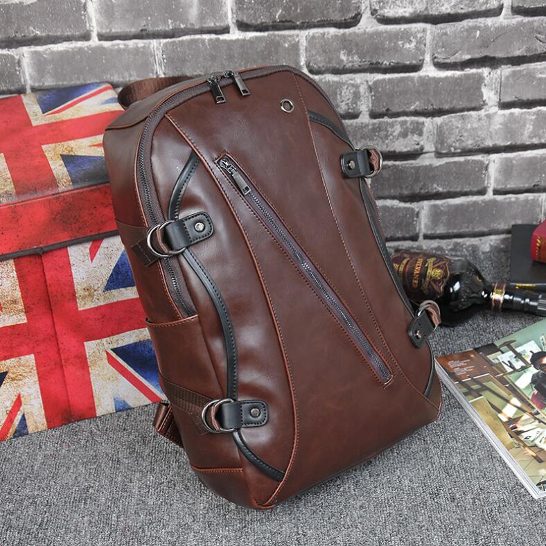 Factory wholesale brand bag original design crazys horses leather backpacks Crazy Horse retro old men and women backpack School wind