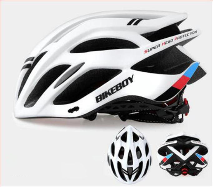 Bicycle helmet male mountain bike road folding balance wheel slip safety gray hat riding equipment