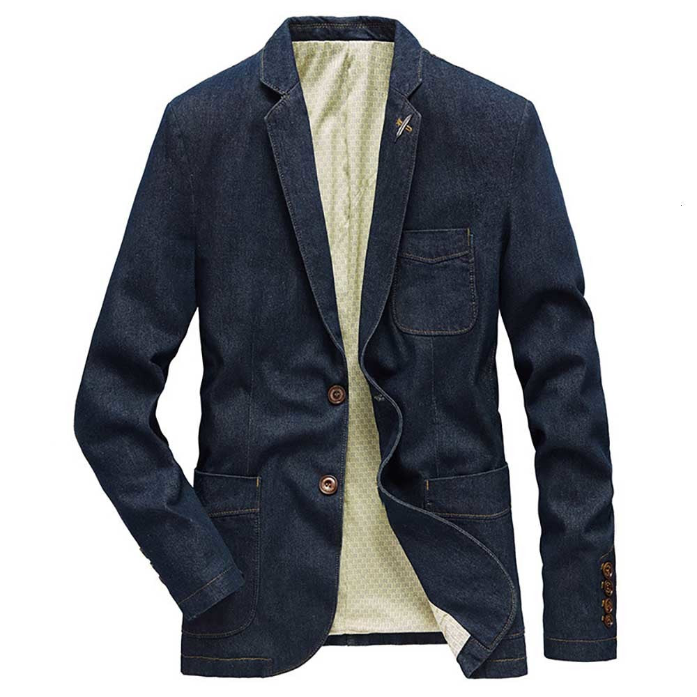 jackets Fashion Trend Denim Casual Suit Office Jeans Blazer Jacket Plus Size Coat Men Clothing