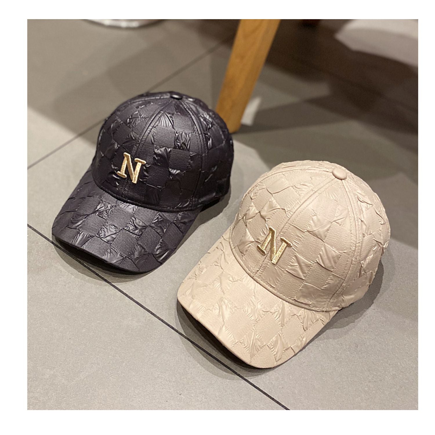 spring plaid bubble baseball hat accessories men and women embroidered letters all kinds of casual duck cap summer fashion sun hats wholesale