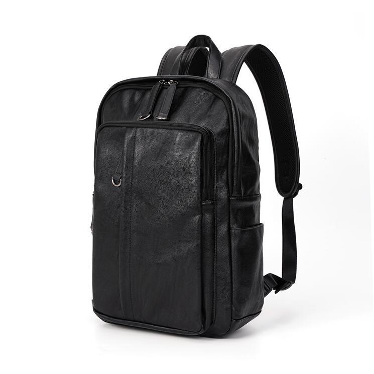 wholesale men handbag computer large-capacity business backpacks outdoor leisure leathers bag multifunctional leather mens backpack