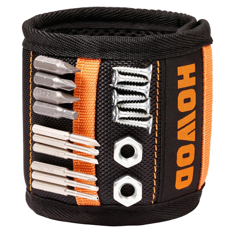 Tools Strong Magnetic Wristband, 20 super strong magnets, for fixing screws, nails, drill bits, magnetic wristbands, tool clips, DIY tool gifts