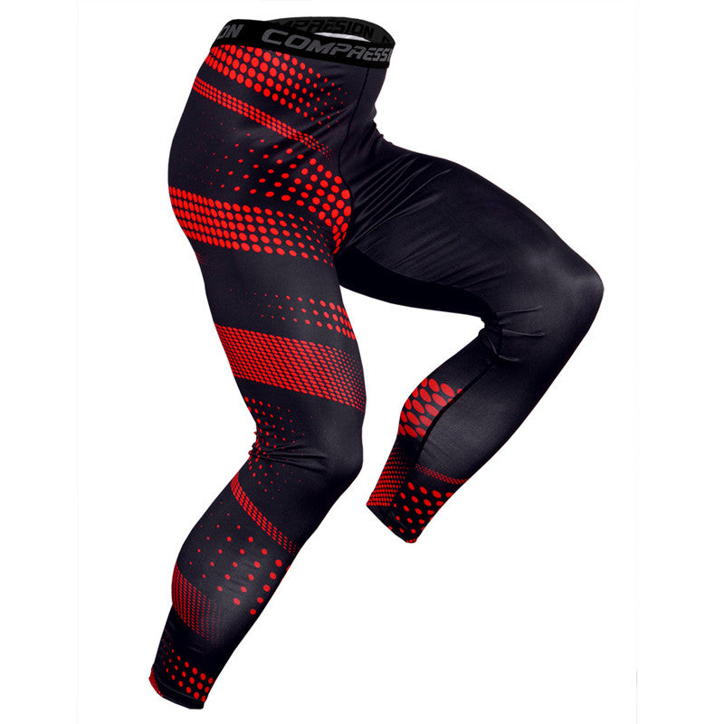 Men Long Pants Comouflage Print Compression Tights Leggings Sportswear Male Fitness Jogging Trousers Workout Training Bottoms