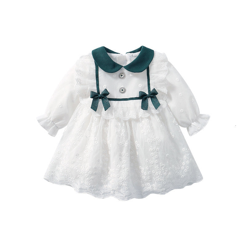 Girls&#039; dresses Girl Spanish White es Infant Boutiques Clothes Baby Girls Princess Cotton Frocks Childen Birthday Baptism Party