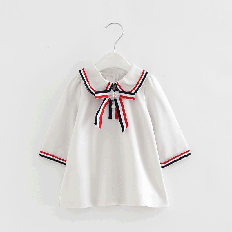 Girls&#039; dresses Autumn Korean Japan Style Kids Sweet Baby Girl Long Sleeve Frocks Child Princess es Infant Solid Color Clothing