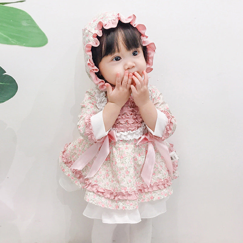 Girls&#039; dresses Baby Girl Lolita Floral es Infant Princess Summer Girls 1st Birthday Christening Party Frock Toddler Boutique Clothes