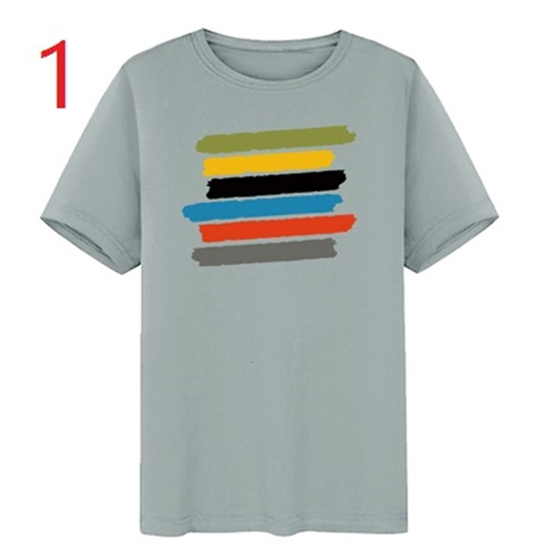 shirts Summer t Short Men&#039;s Youth Trends Half Sleeve T-Shirt Couples Bottoming Shirts Cool Breathable Clothes S7YW