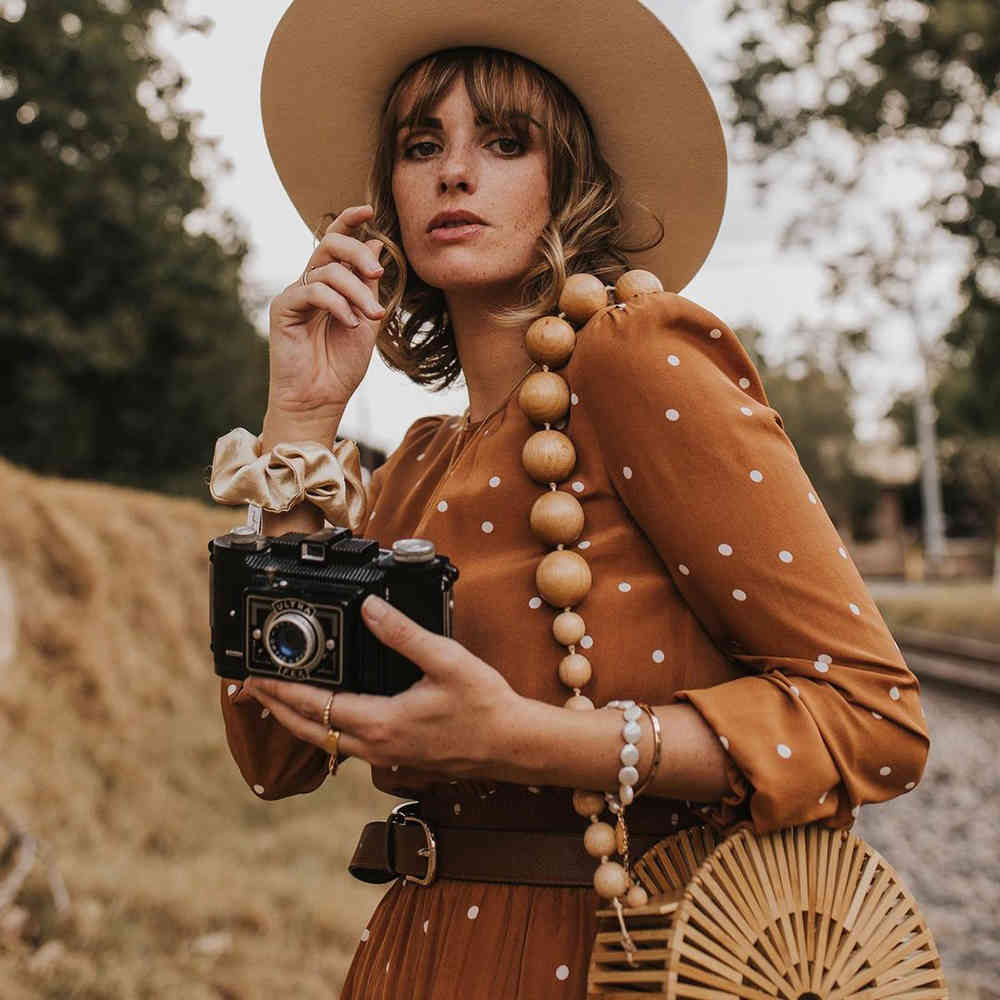 blouses Polka Dot Silk Shirt Autumn Chic Long Sleeve Vintage Caramel Print Blouse Winter Elegant Tunic Women Office Lady