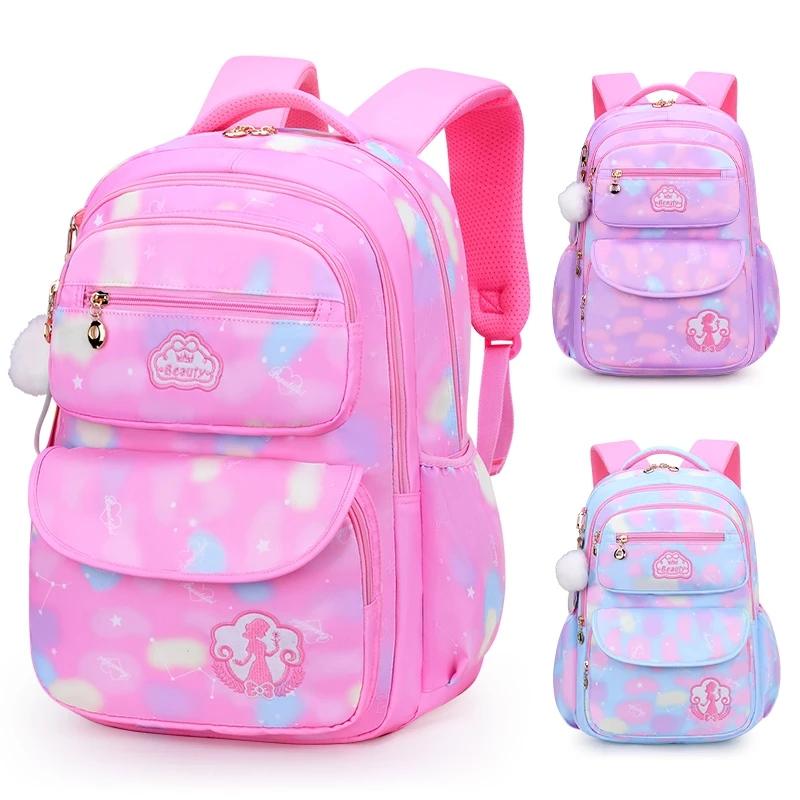 School Bags 2021 Cute Girls Children Primary Backpack Satchel Kids Book Bag Princess Schoolbag Mochila Infantil 2 Szies