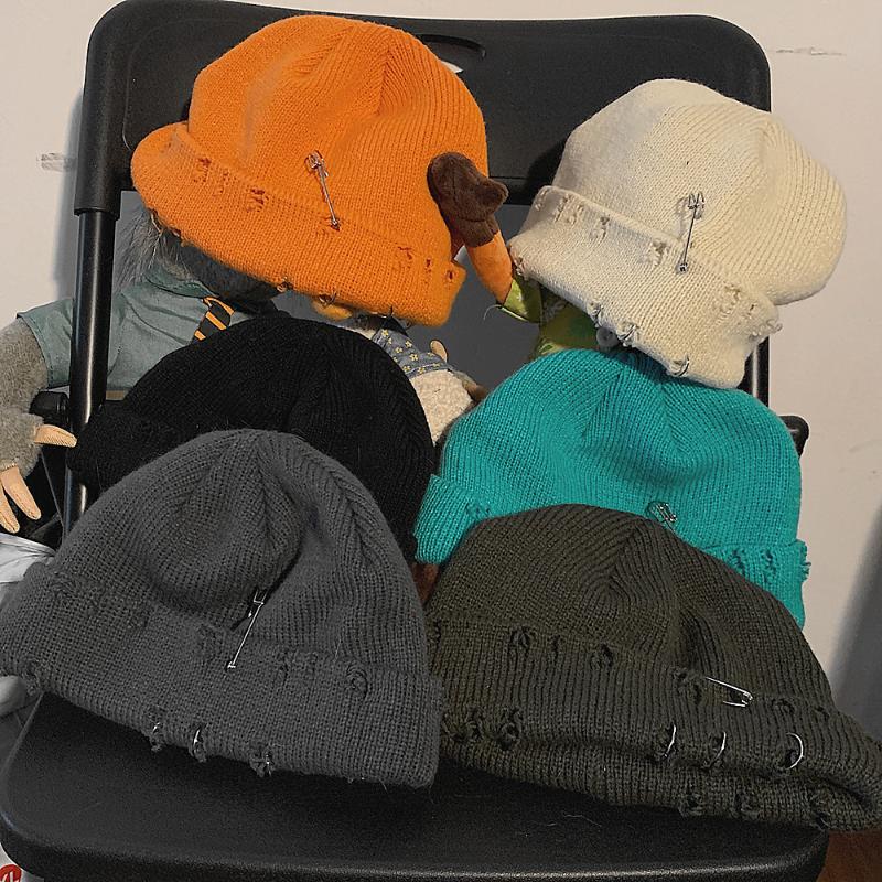 Beanie-Skull Caps Price No Less! Joker Basic Hole Pin Cold Cap Knitting Wool Hat For Men And Women