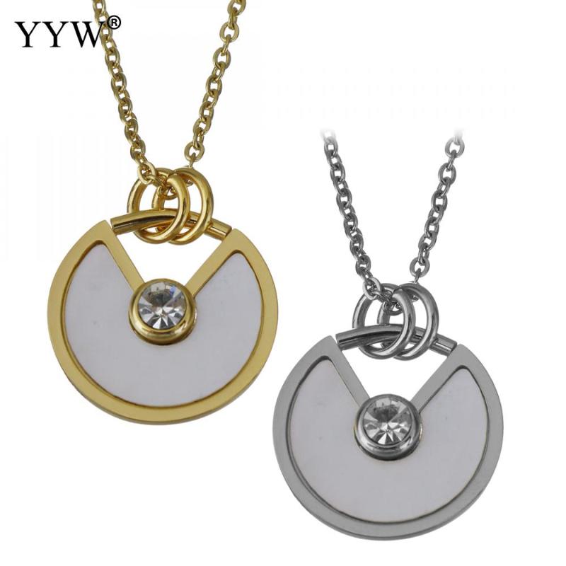 Pendant Necklaces Stainless Steel Women Necklace Extender Chain Choker Kolye Exquisite Charms Ornaments Girls Fashion Bijoux Collares De Mod