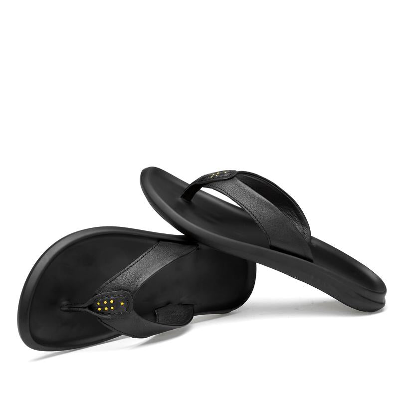 Slippers Leather Sandalia Soft Sandal Bulk Rasteira Sandalsslippers Men Flip Sandalias Designer Verano Slapi Mens Para Sport Hombre Ete