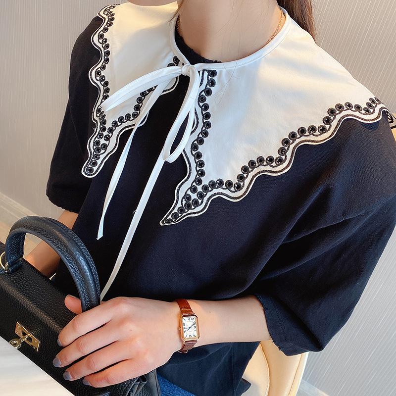 Scarves Japan Korean Sweet Lace Shawl Cotton Butterfly Warm Outside T Shirt Bandage Women Shoulder Ake Collar Scarf Sun Protection