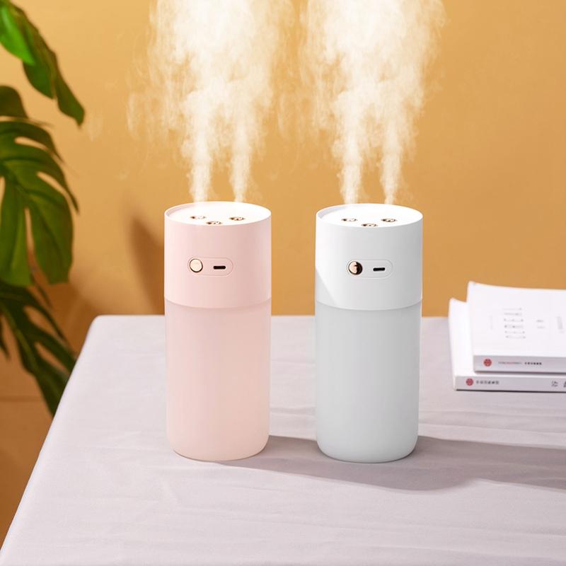 Humidifiers 1Pcs Double Nozzle Humidifier Home Bedroom Large Capacity Air Atomizer USB Mini Car