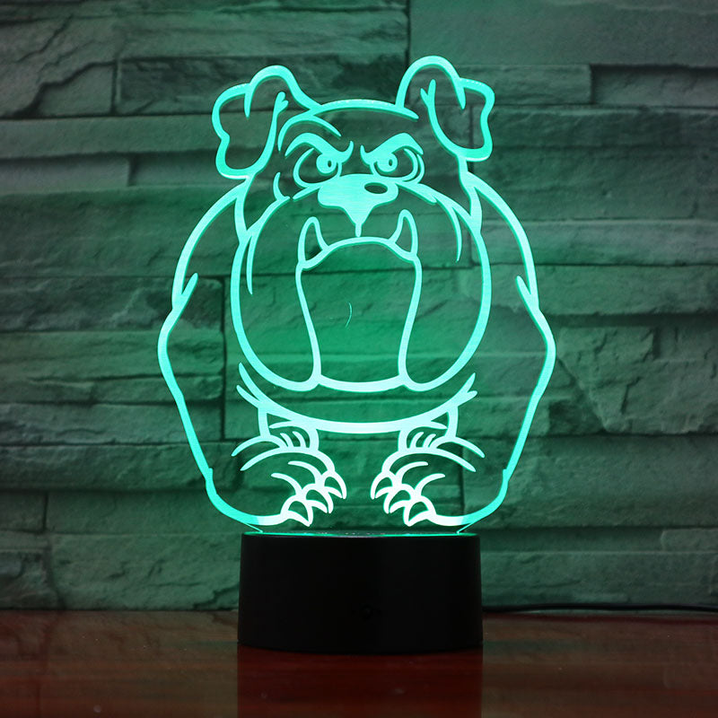 3D Night Light Kids LED Lamp Smart Phone Control Cute Dog Bedside Atmosphere Nightlight infant A Favorite Birthday Gift for Child