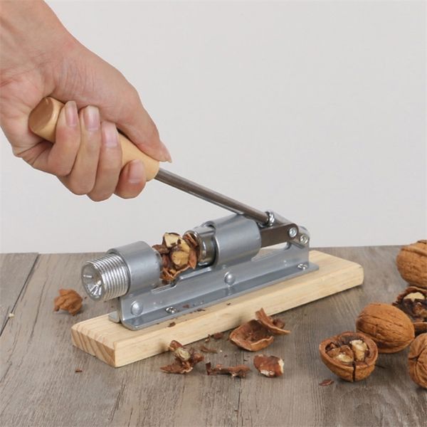 Manual Stainless Steel Nut Cracker Mechanical Sheller Walnut Nutcracker Fast Opener Kitchen Tools Fruits And Vegetables 210423