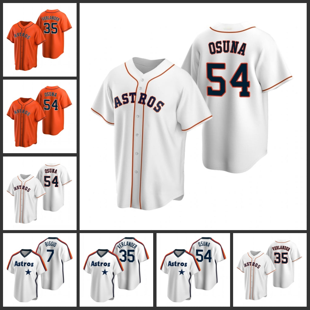 Houston&#13;Astros&#13;Men Justin Verlander Roberto Osuna Craig Biggio Women Youth Jersey