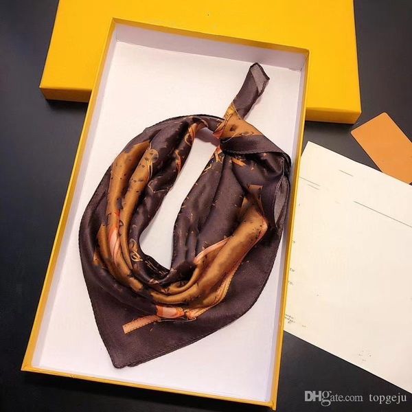 2021 High quality small square scarves for women, classic timeless brand multi-functional fashion scarf, scarf, 50*50cm without box