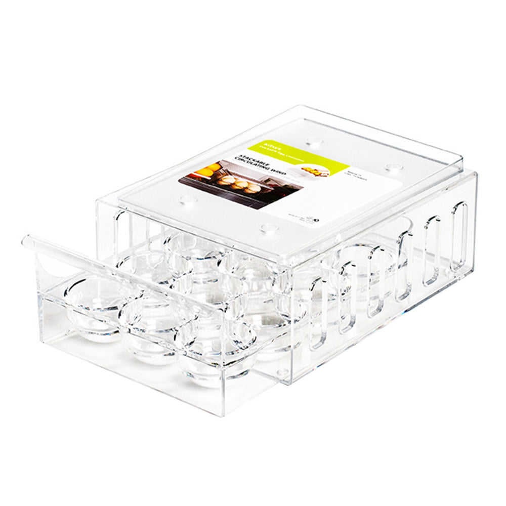 1 Pcs neat Refrigerator Box Drawer Household Plastic Food Storage Basket, Kitchen Bar, Cabinet, Freezer, Refrigerator