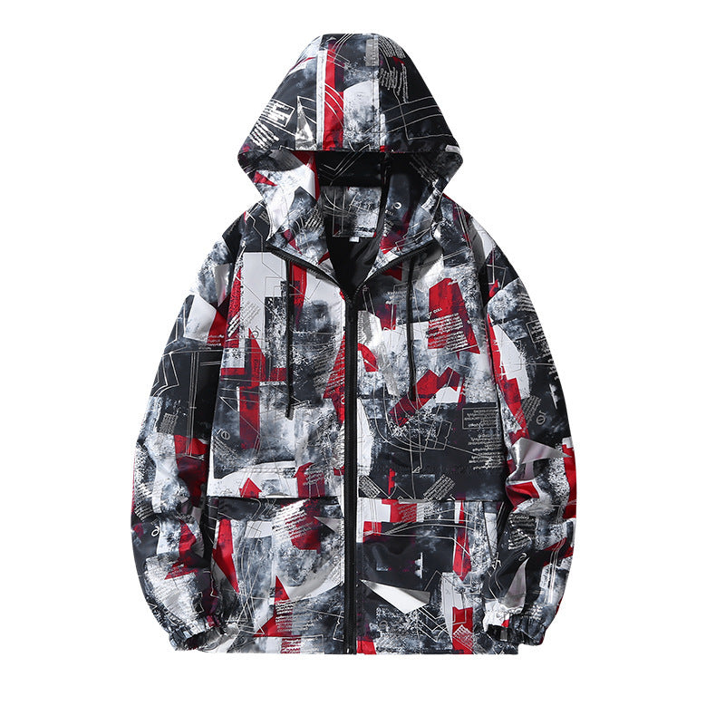 Jackets Plus Size M-8XL Men&#039;s Bomber Jacket New Trend Camouflage Hoodie Casual Zipper Hip Hop Streetwear Printing Couple Men Coat;GA555
