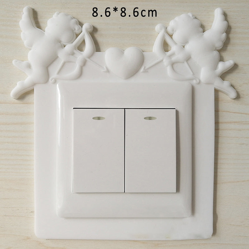 1Pcs On-off Protective Cover for Household Christmas Decorations for Switch Outlet Soft Glue 3D Wall Sticker Kid Room Decor