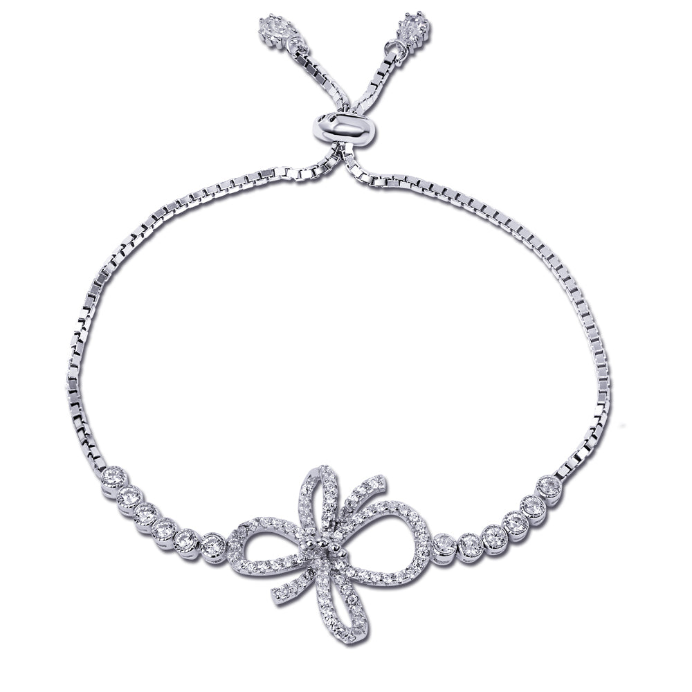 22cm Adjustable Strap Bracelet Real 925 Sterling Silver Pave Shiny Cubic Zircon Gorgeous Jewellery Fast Delivery Wedding Jewelry