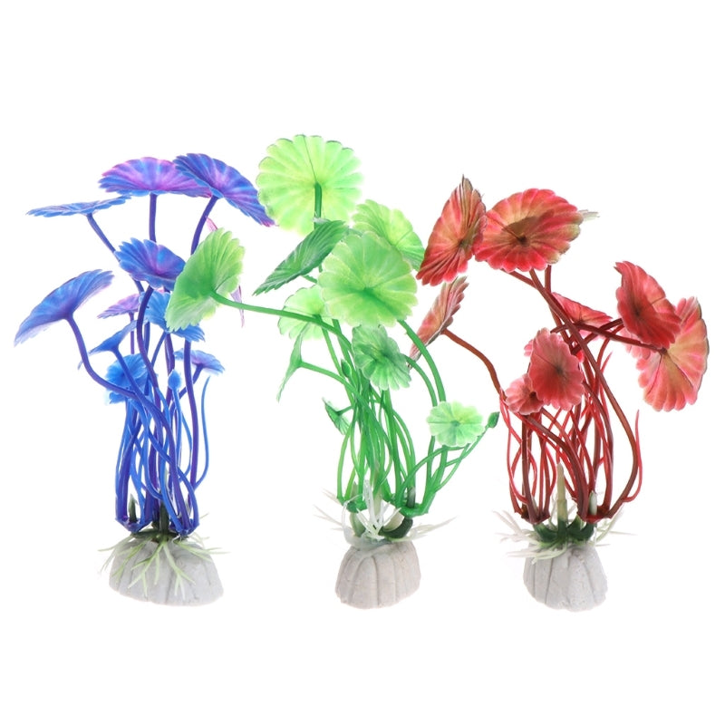Simulation Aquarium Ornament Landscape Grass Art Plants Aquarium Lotus Decoration