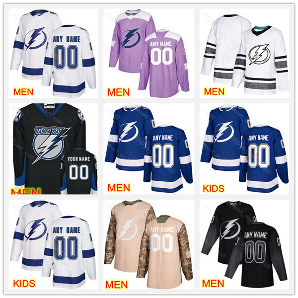 Custom Lightning Jersey Tampa Bay Ice Hockey 10 JT Miller 71 Anthony Cirelli 17 Alex Killorn 37 Yanni Gourde Ondrej Palat 100th Anniversary shirt un