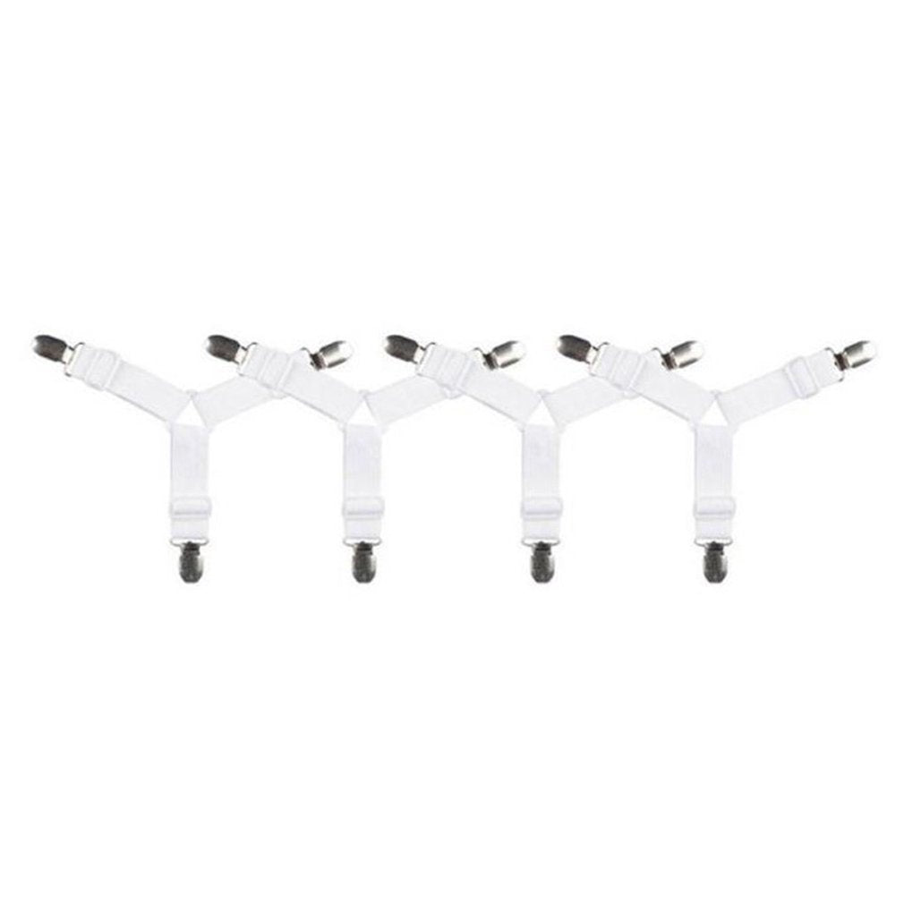 1-4Pcs Elastic sheets Grab clips Matrashoes blankets Holder Fasteners Antislip Belt clips Home textile gadgets