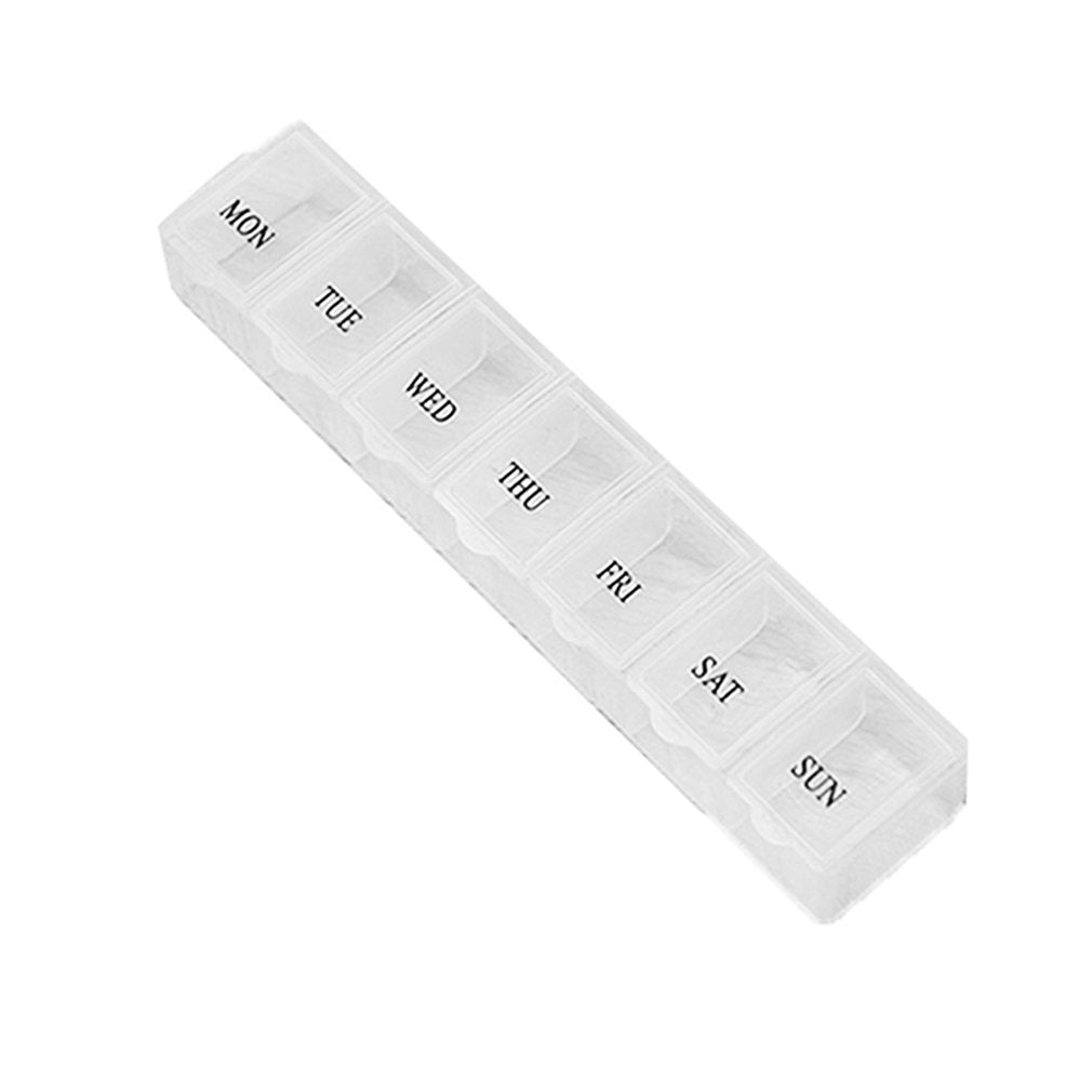 1Pcs 3 Colors 7 Days Weekly Tablet Pill Medicine Box Holder Organizer Container Case Pill Box Splitters Pastillero