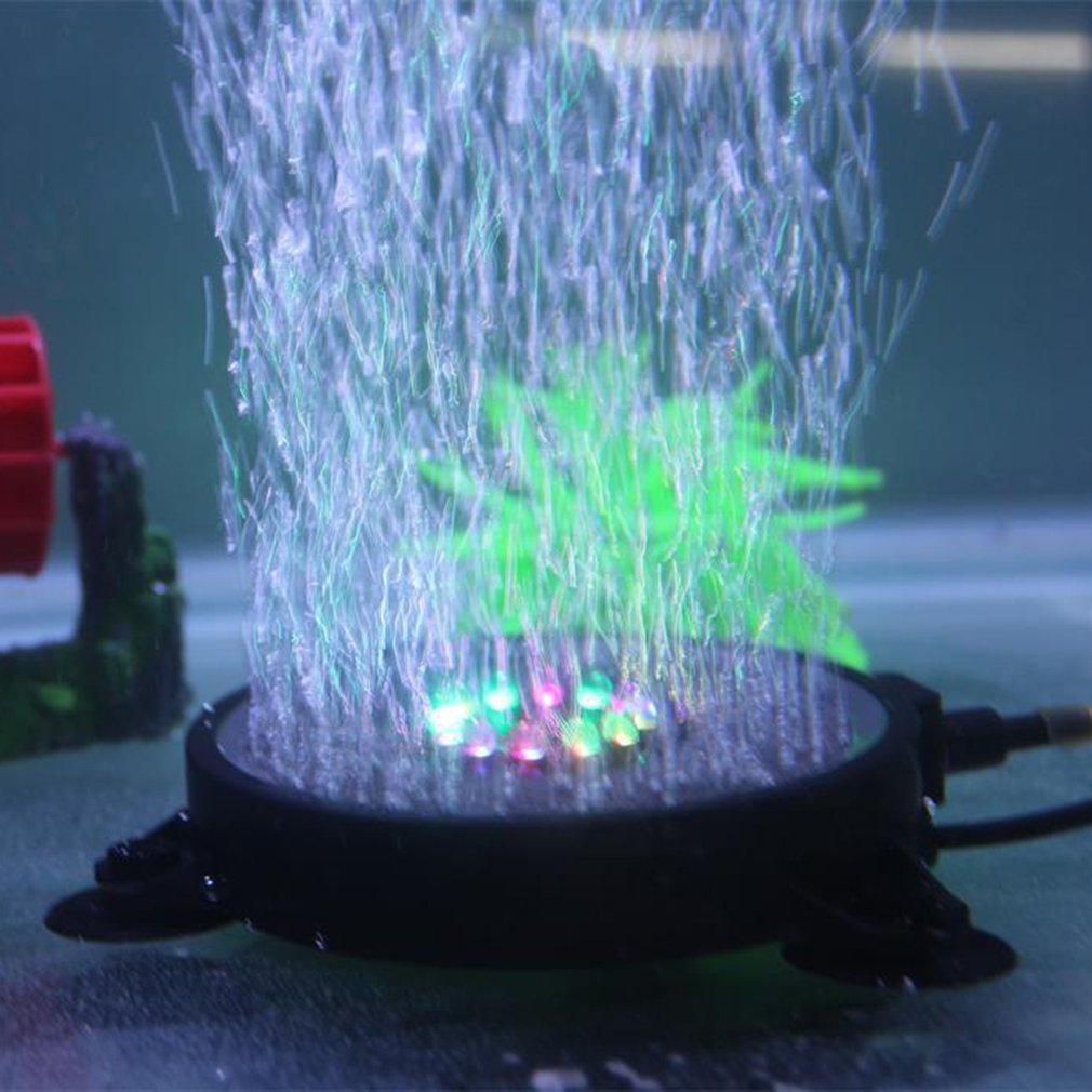 Underwater Domestic pumps Fish Tank Light Colour Changing Led Air Bubble Light Aquarium Air bubble lamp Making oxygen For Fish Tank