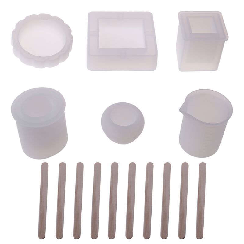 Epoxyhars Silicone Malls, great art Hars Malls For Coaster-Asbak-Bloempot-Pen Candles Soap Jewelry