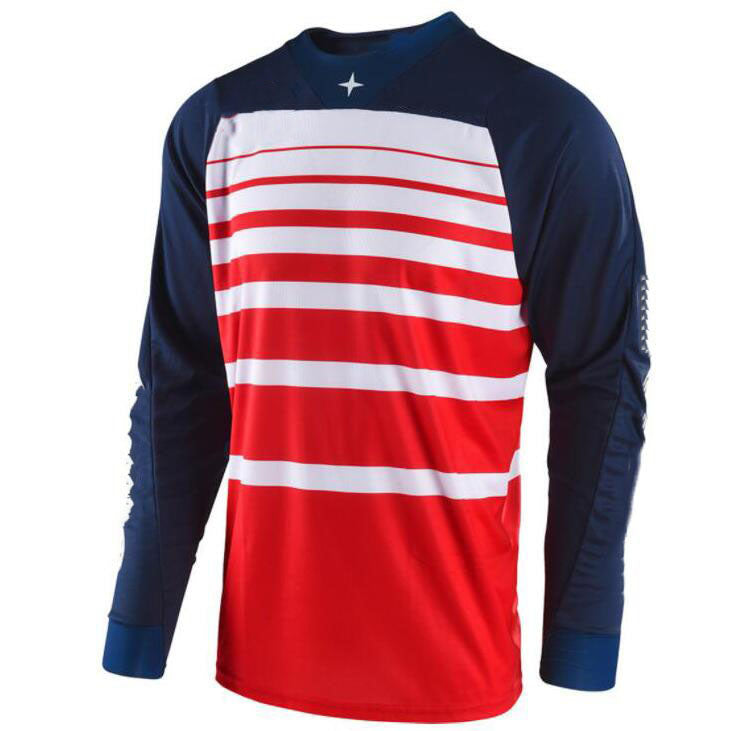 Cycling off-road motorcycle mountain bike round neck shirt T-shirt long sleeve racing car quick-drying can be customized