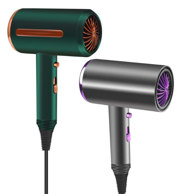 Electric Hair Brushes 1000W Professional Blow Dryer Hammer Negative Ion Strong &Cold Air Wind Mini Blower Dry Hairdryer Mute