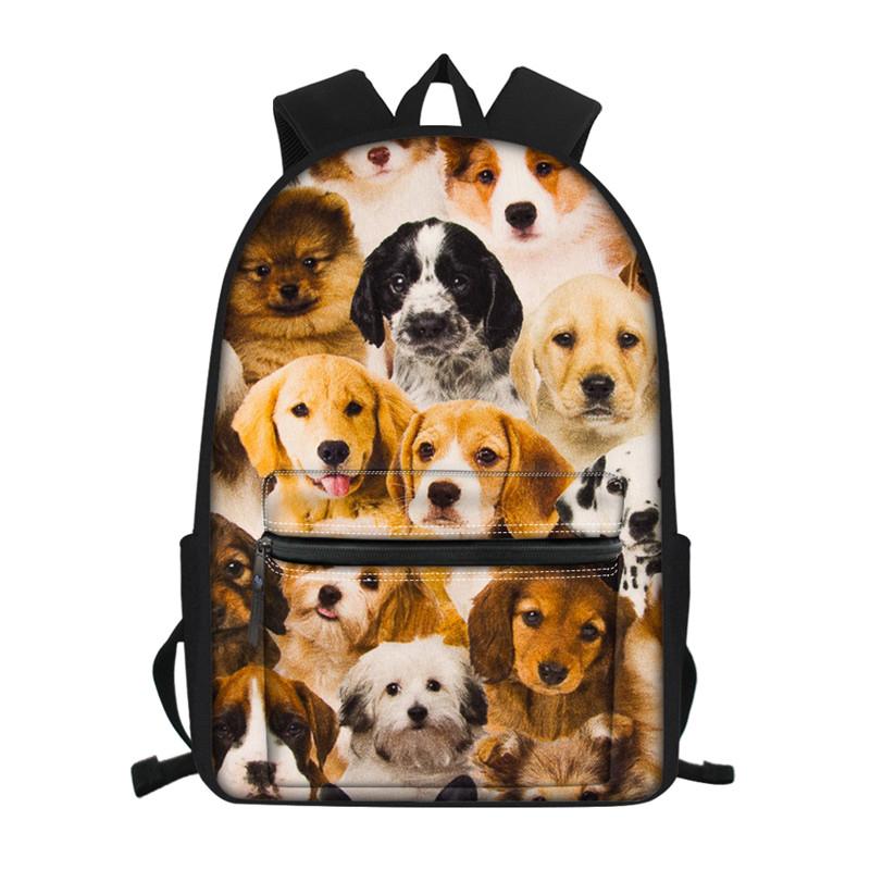 School Bags Cute Puppy Dog 3D Print Kids Backpack For Girls Boys Student Satchel Bag Children&#039;s Orthopedic Backpacks Mochila Infantil