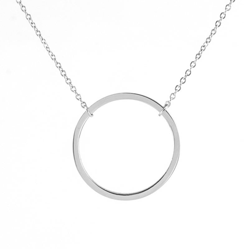 Pendant Necklaces Mini Donut Women Necklace Stainless Steel Charms Fashion Aesthetics Rolo For Female Gift Choker