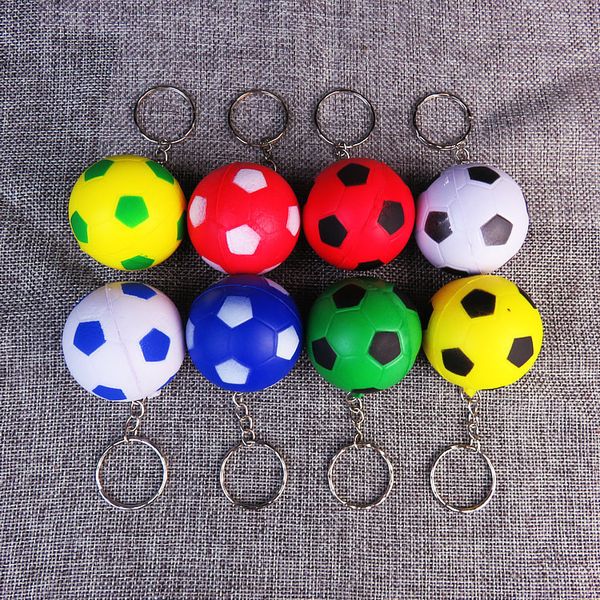 4CM Football PU Foam Keychain Christmas party Decoration Small Pendant Children&#039;s Bionic Toy Pendants Activity Gift