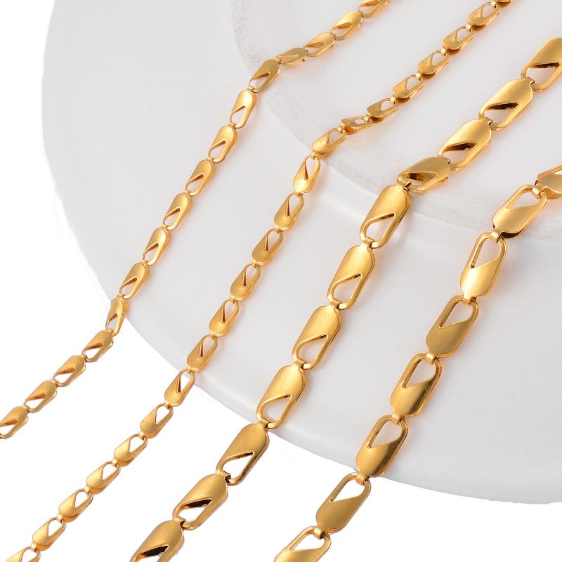 Chokers Product Stainless Steel Gold Necklace Personality Shape Fashion High Quality Jewelry For Men And Women