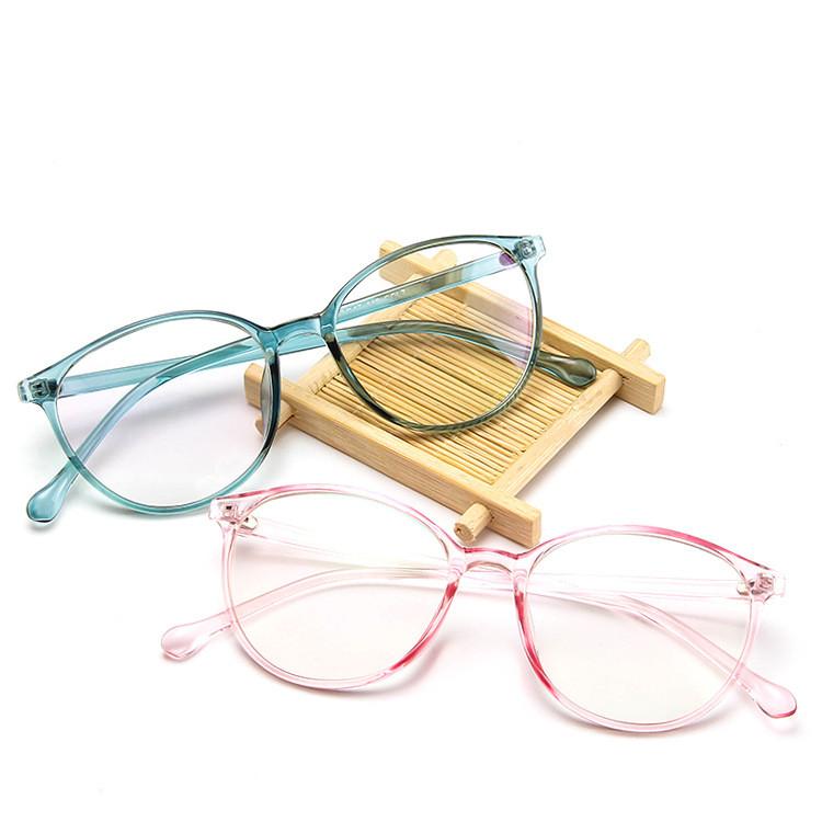 Fashion Sunglasses Frames Round Transparent Candy-colored Ultra-light Spectacle Eyeglass Frame Men And Women Clear Lens Myopia Eyeglasses Ey