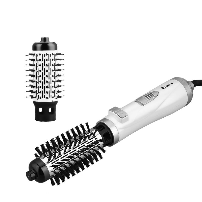 Electric Hair Brushes 2in1 Auto Rotating Round Blow Dryer Volumizer Air Brush 3 Heat Setting Curler Straightener Comb Fast