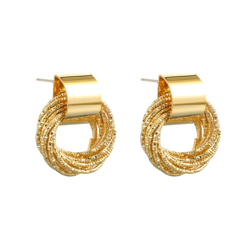 Hoop & Huggie Minimalist High-end Earrings Temperament Geometric Circle For Women Girls Earring Jewelry Gifts