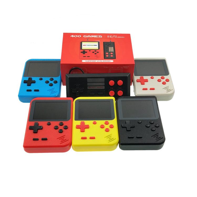Portable Game Players Retro Games 3.0inch 8bit Built-in 400 Classic Support AV 2 Consoles