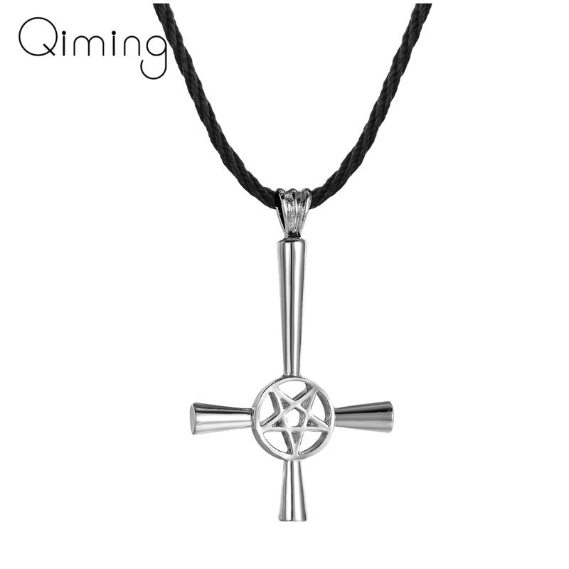 Pendant Necklaces Star Of David Pentagram Cross Necklace For Women Men Wicca Amulet Christian Ireland Jesus Party Gift