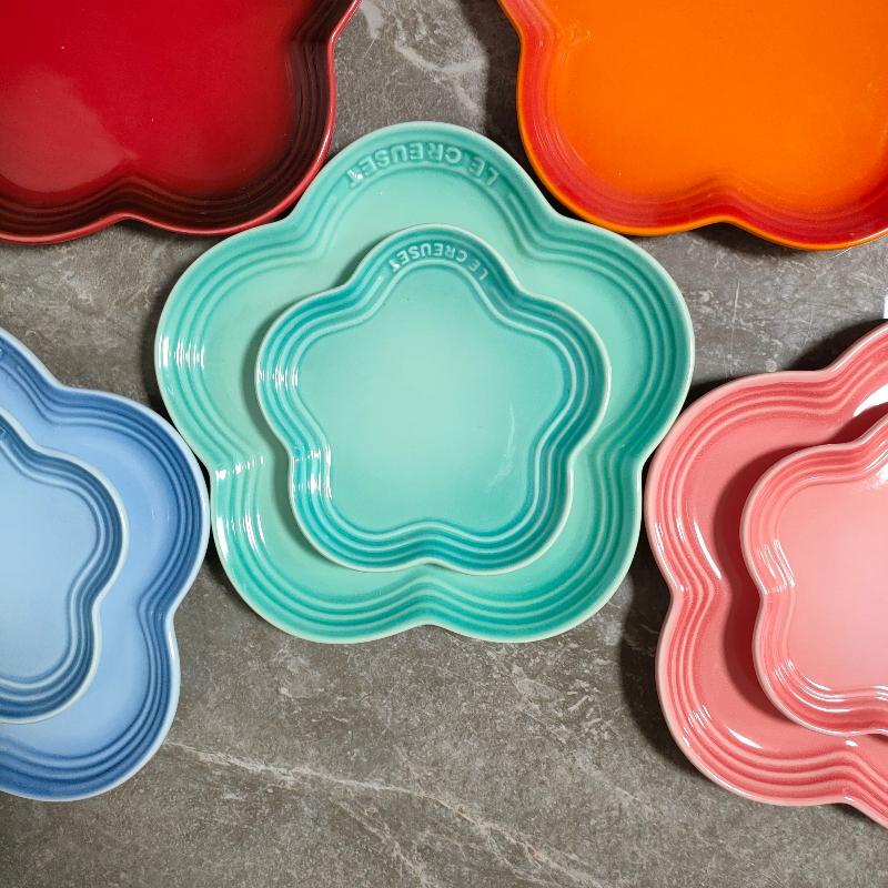 Dishes & Plates French Romantic Appearance Gradient Color Candy Cherry Blossom Dinner Plate Salad Pasta Home Western Sushi