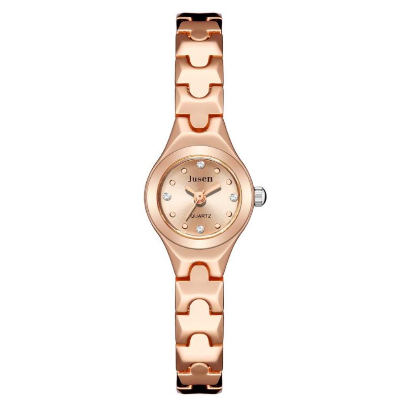 Wristwatches Fashion Women Watches Rose Gold Luxury Stainless Steel Qualities Small Ladies Diamond Female Bracelet Watch Gifts