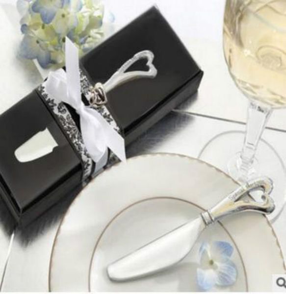 Heart Shape Handle Butter Knives Cheese Tool Knife Wedding Gift Favors RH7002