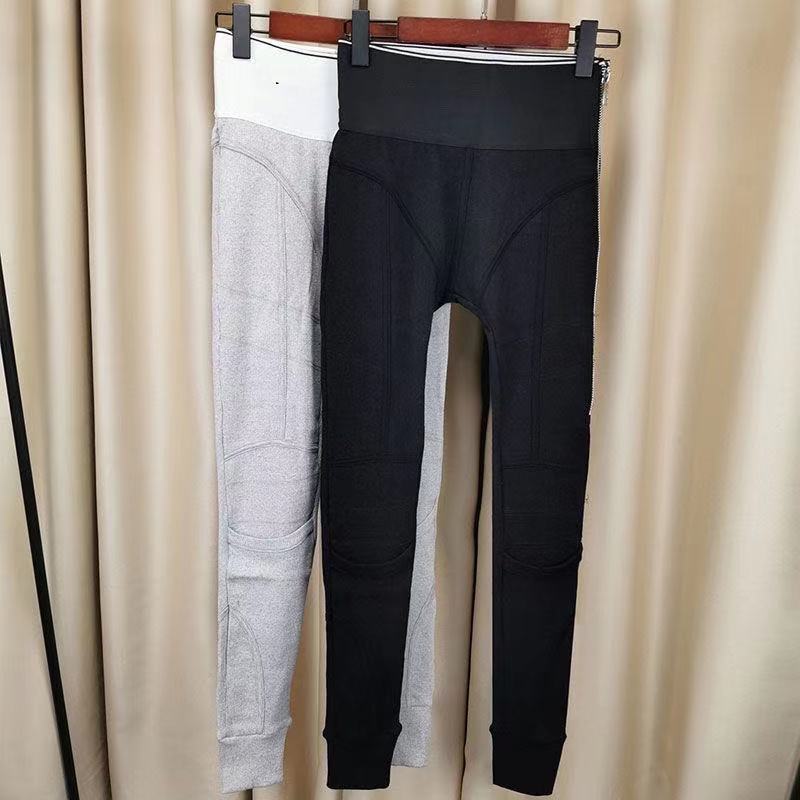 Spring and Autumn 2021 new personalized high waist and long legs leggings with letter webbing tight pants free of postage