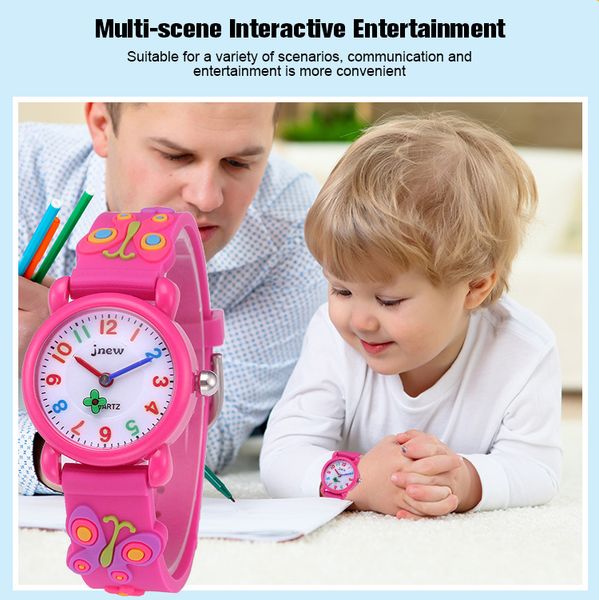 Children 3D Silicone Cartoon Waterproof Quartz Watch Elementary School Children&#039;s Men&#039;s and Women&#039;s Watchs kids Gift