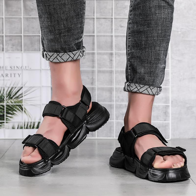 Sandals 2021 Summer Men&#039;s Daddy Youth Sports And Leisure Vietnamese Slippers Wear Beach Shoes