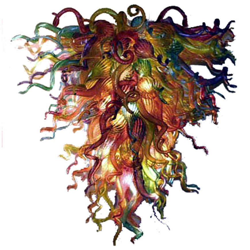 Tiffany Luxury Pendant Lamps Multicolor 80 By 100cm Creative Crystal 100% Hand Made Murano Blown Glass Chandelier with LED Bulbs for Home Bedroom De